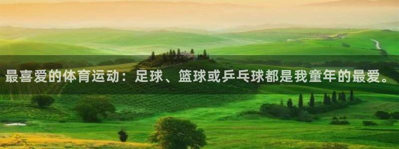球王会体育：最喜爱的体育运动：足球、篮球或乒乓球都是我童年的最爱。